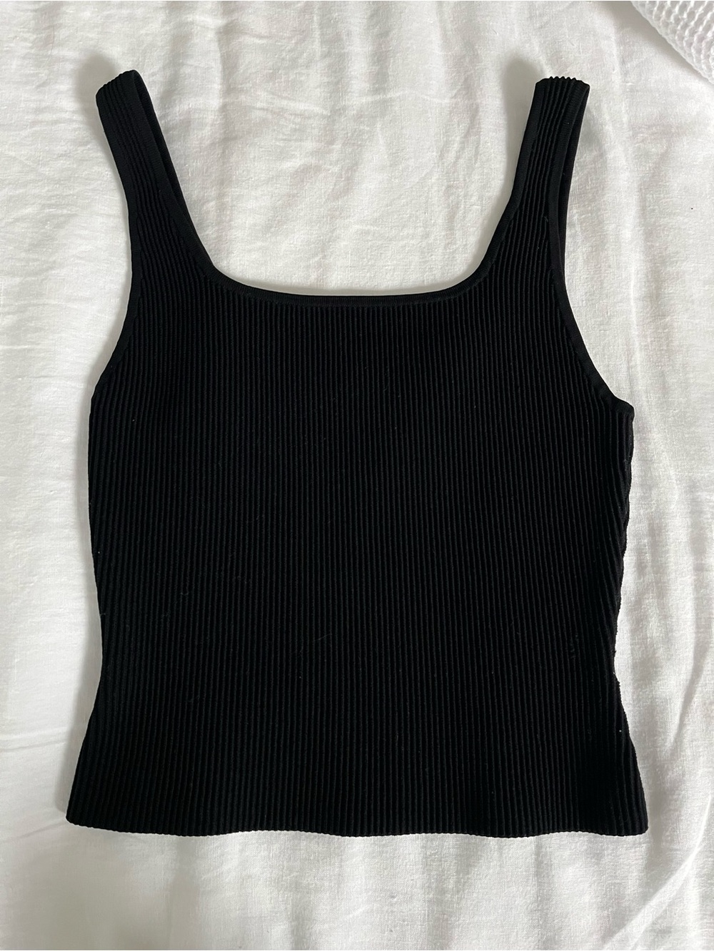 Babaton Black Knit Tank Top